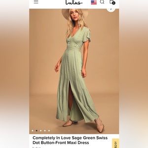 Lulus Sage Green dress